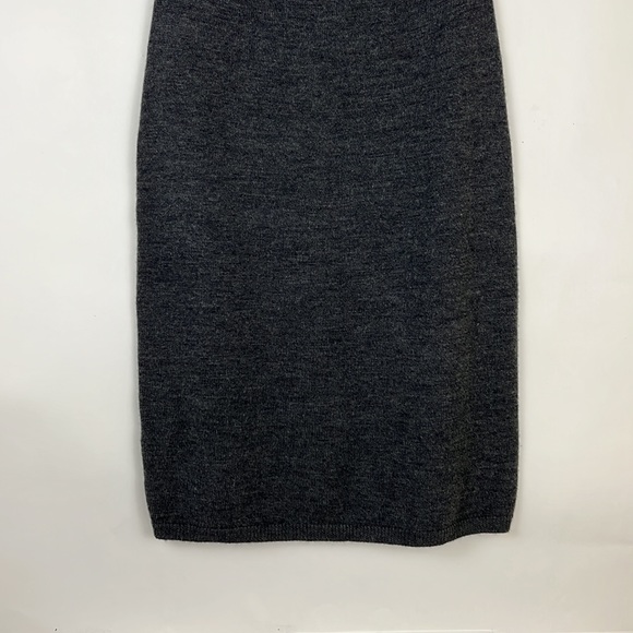 CALVIN KLEIN short sleeve sweater dress charcoal gray S - Picture 3 of 8